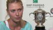 Sharapova reflects on winning Roland Garros