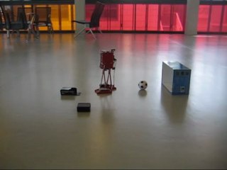 Robot marcheur MG-2 : Séance de tirs au but