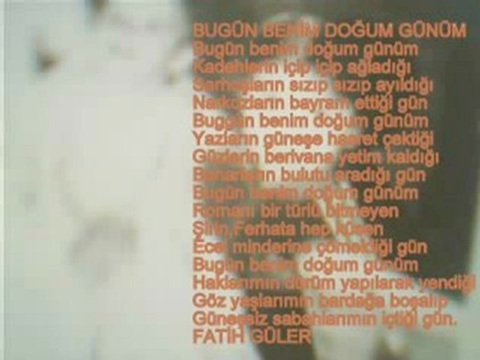 BUGÜN BENİM DOĞUM GÜNÜM