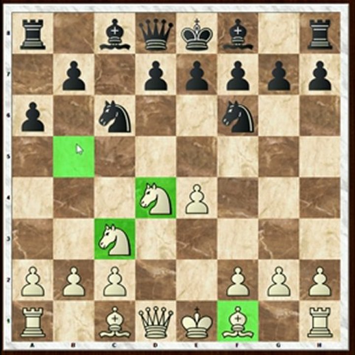What do you do in the beginning of a chess game?
