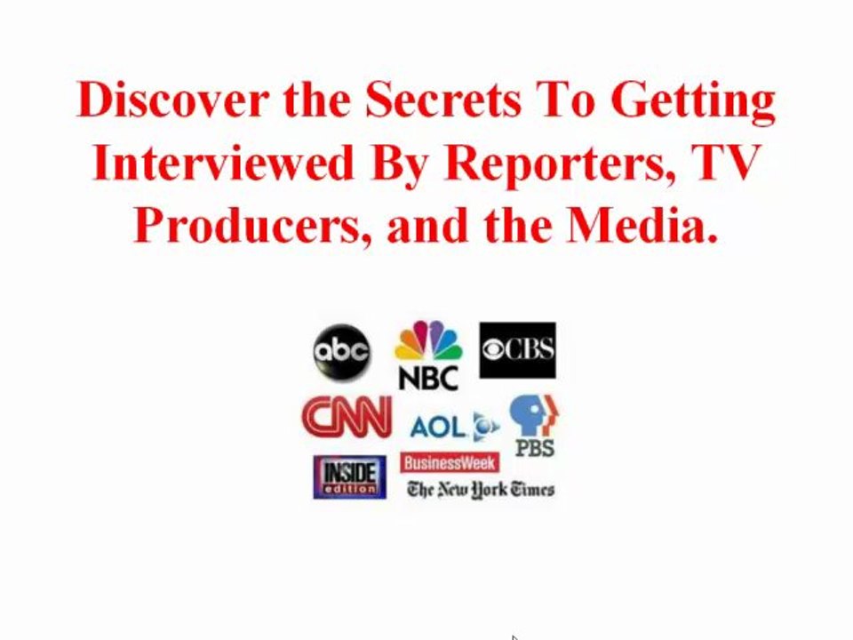 FREE Publicity: How To Pitch Reporters