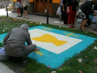 Decoración Procesión del Corpus Christi en Candás. Asturias