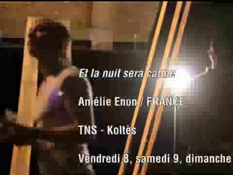 Montage du décor de 'Et la nuit sera calme : France"