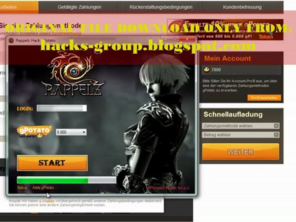 Rappelz hack gPotato