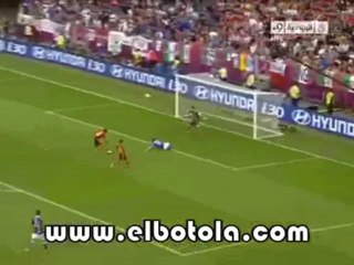 ملخص الشوط التاني بين إسبانيا وإيطاليا