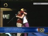 Erika De La Vega le dio la palabra a Capriles en Plaza Caracas