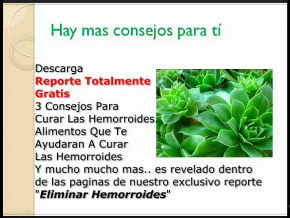 Remedios Casero para las hemorroides, Tratamiento Para La Hemorroides