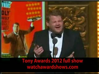 James Corden acceptance speech Tony Awards 2012