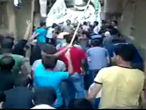 Syria فري برس دمشق مظاهرة حي العسالي بدمشق هتفت للاحياء المجاورة وللمدن 10 6 2012 Damascus