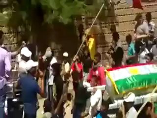 Syria فري برس الحسكه تشييع الشهيد علي سرحان تمو في عامودا 10 6 2012