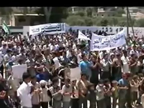 Syria فري برس ادلب جسرالشغور البشيرية مظاهرة الاحد 10 6 2012 Idlib