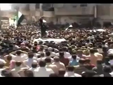 Syria فري برس ادلب تشييع شهداء مجزرة معرة النعمان 10 6 2012 ج1 Idlib