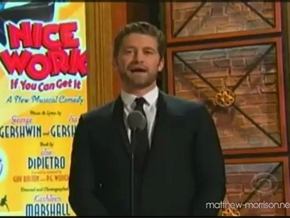 Matthew Morrison at the Tony Awards 2012