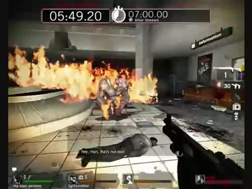 Left 4 Dead Survival Mode: Dead Air The Terminal - Gold Standard (1/2)