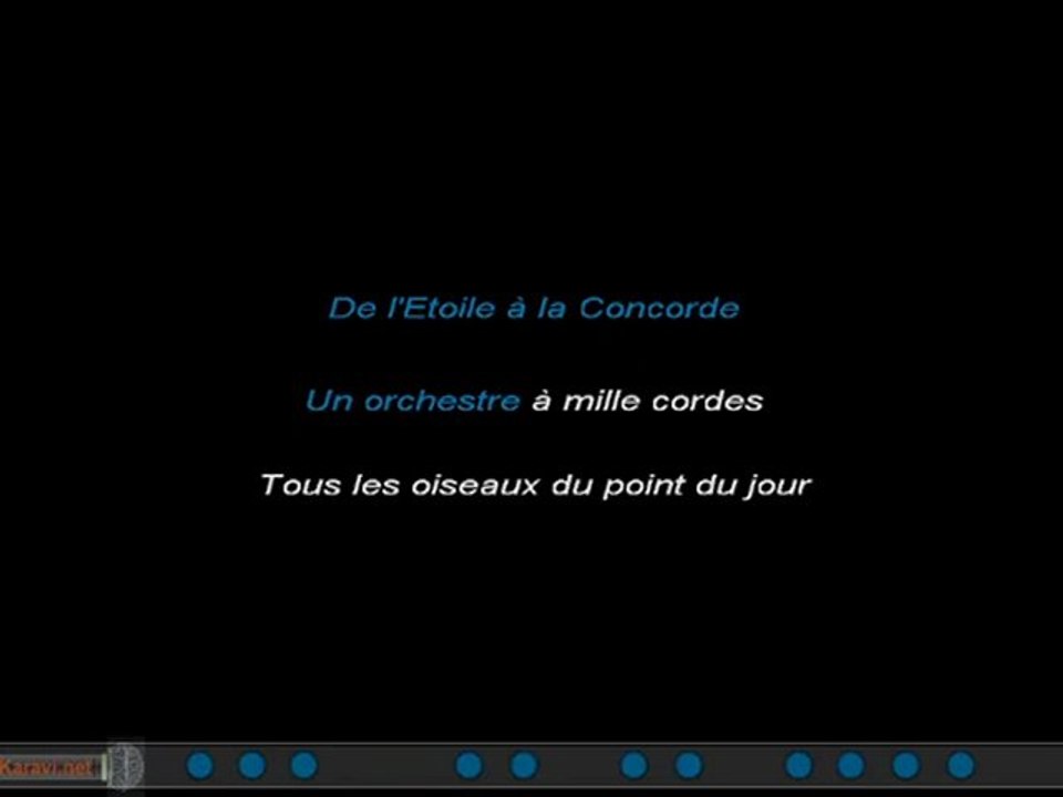 Karaoké - Joe Dassin - Aux Champs-Elysees