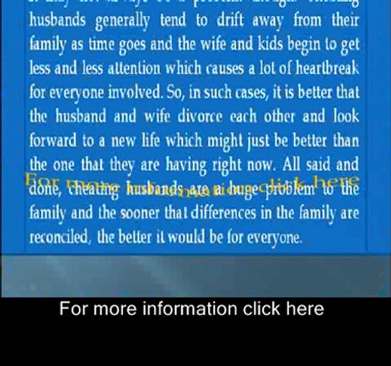 Cheating husbands