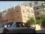 Syria فري برس معضمية الشام إنتشار وتجوال عصابات الاسد  في شوارع  المدينة برفقة أحد المدرعات 10 06 2012 Damascus