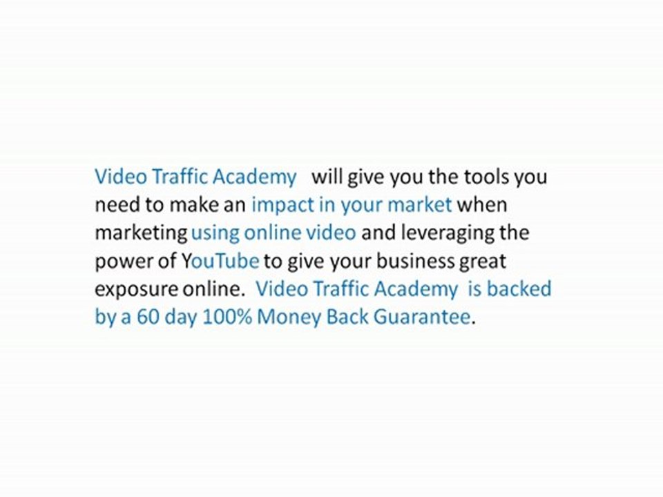 Video Traffic Academy Review | Marketing with youtube & Online Video Course