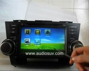 Toyota Highlander DVD Player  Toyota Highlander DVD Navigation www.audiosuv.com