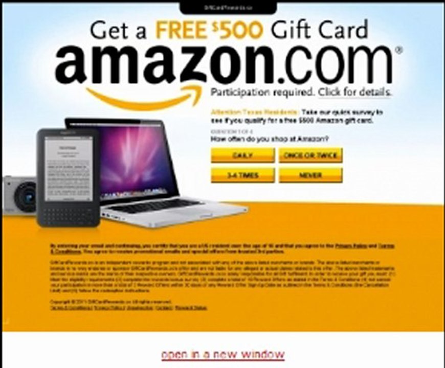 How to get FREE $500 gift card amazon.com