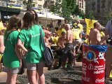 Euro: Kiev inondée par une marée jaune et bleue