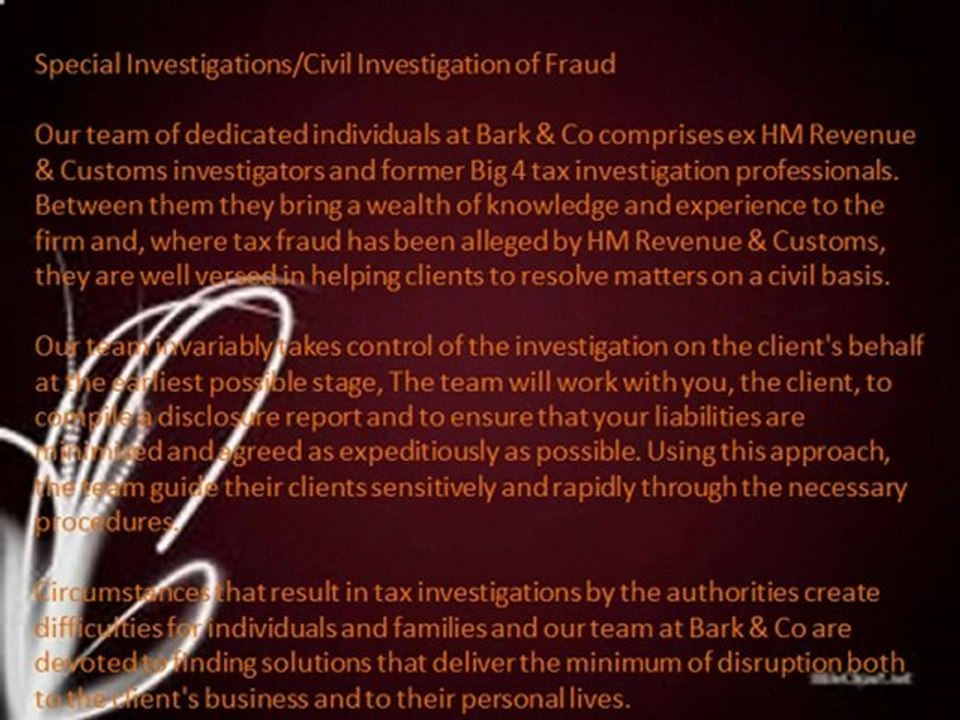 Tax Investigations