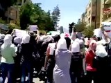 Syria فري برس حلب مظاهرة للطلبة الجامعيين في حلب حي الفرقان  11 6 2012 ج1 Aleppo