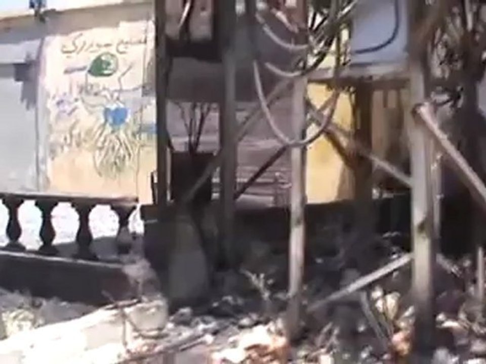 Syria فري برس حلب حيان بعض اثار القصف المدفعي  ع البلدة 11 6 2012 ج3 Aleppo