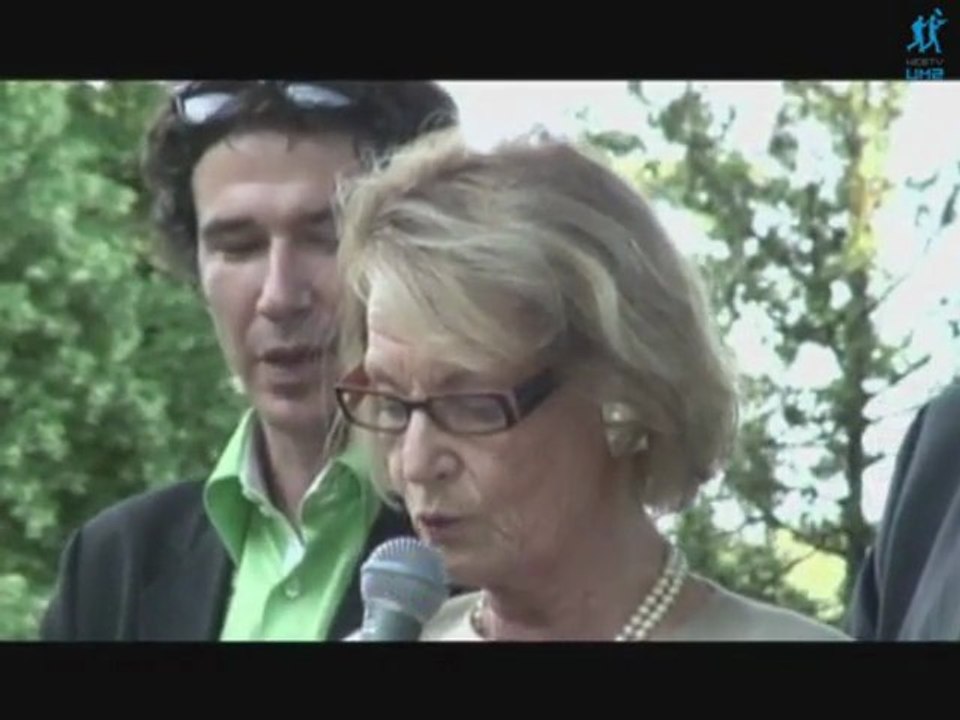 Appel de Montpellier lu par Hélène Mandroux, maire de Montpellier