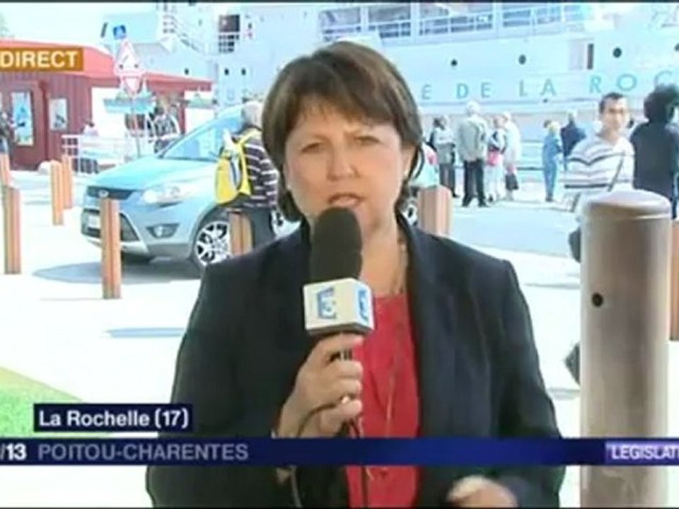 Martine Aubry et C Duflot à La Rochelle pour soutenir Ségolène Royal France 3 Poitou-Charentes 12-06-2012