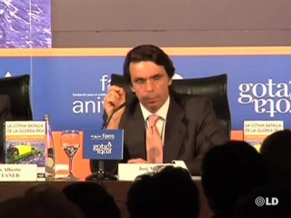 Aznar presenta el último libro de Carlos Alberto Montaner