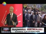 Kemal Kılıçdaroğlu atanamayan öğretmenlerle - 11 haziran 2012