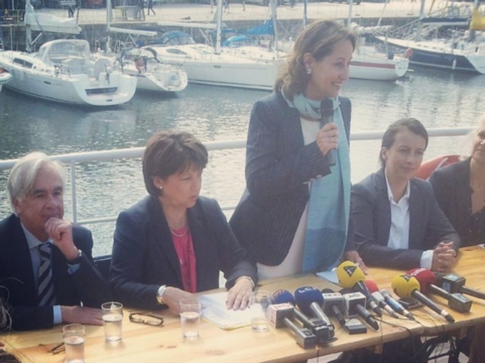 Martine Aubry et Cécile Duflot à la Rochelle en soutien à Ségolène Royal