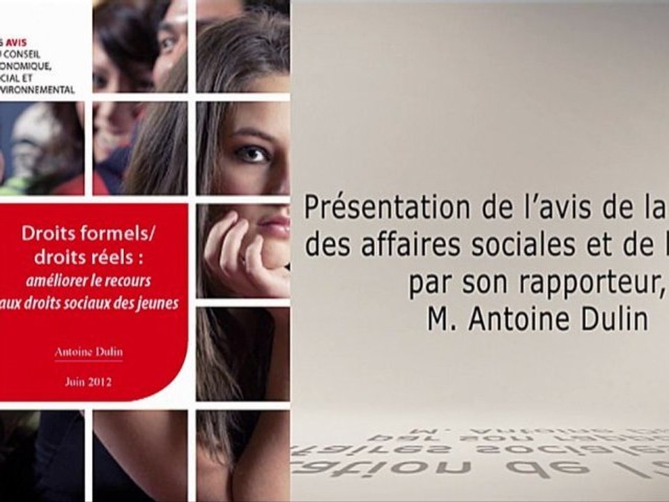 Droits formels, droits réels: améliorer le recours aux droits sociaux des jeunes - CESE