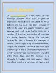 Save Your Marriage with Lee Baucom 💍