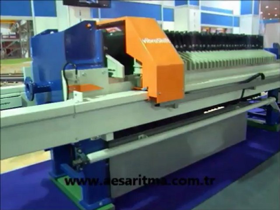 Filtrepres Filterpress Otomatik Plaka Taşıma ve Silkeleme bir arada-Automatic Plate Shaking and Shifting alltogether-Vibroshift AESARITMA dan Yeni Ürün-New Product from AESAritma