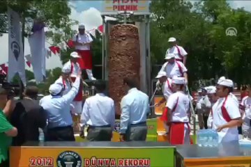 Ankara döneri Guinness'e girdi