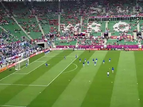 Έλληνες, ζέσταμα πριν από το ματς με την Τσεχία