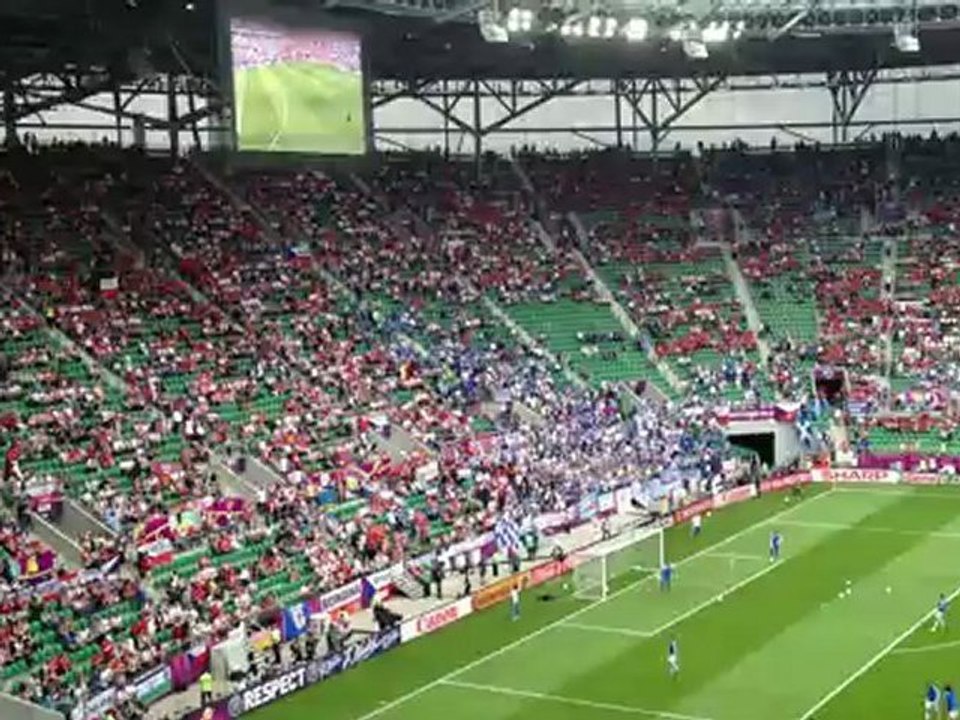 Πλάνο από τις κερκίδες στο Ελλάδα-Τσεχία