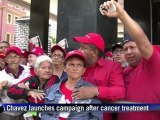 Chavez launches campaign after cancer treatment