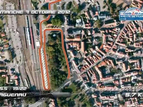 WRC - Rallye de France-Alsace 2012 - Itinerary in 3D