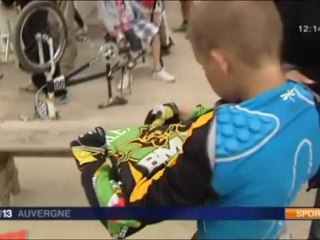 Extrait JT france 3 : BMX Orcines : Alexis Pieczanowski et Willy Queyrel