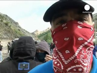 İspanya'da maden işçileri polisle çatıştı