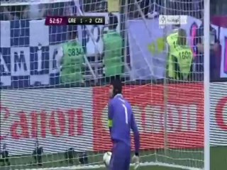 الهدف الاول لليونان أمام التشيك
