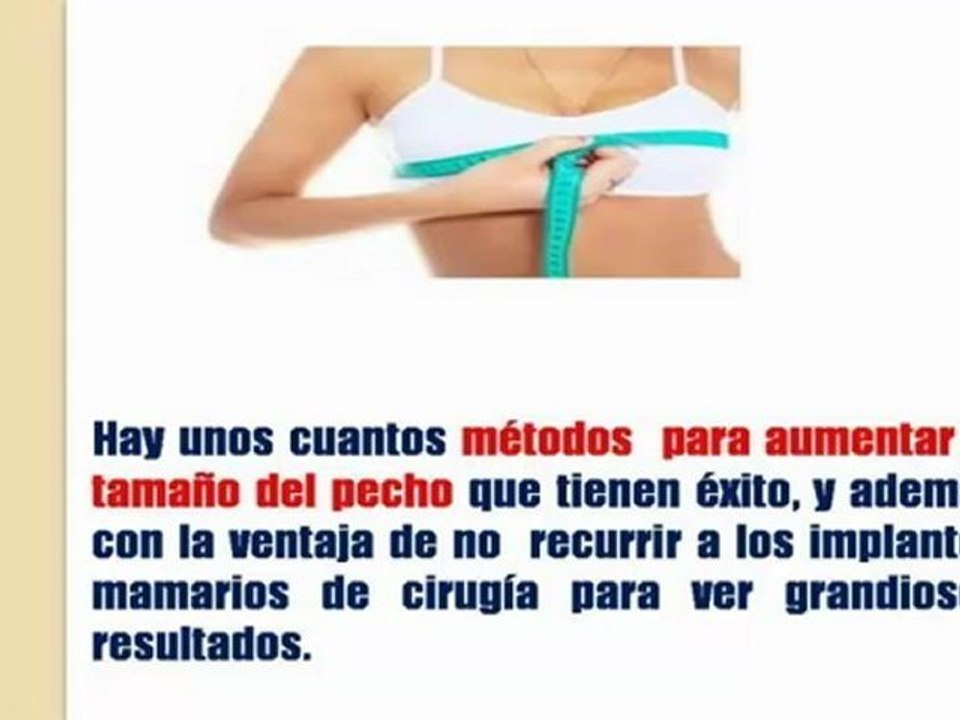 Que Hacer para Aumentar El Busto -Tips para Aumento de Busto