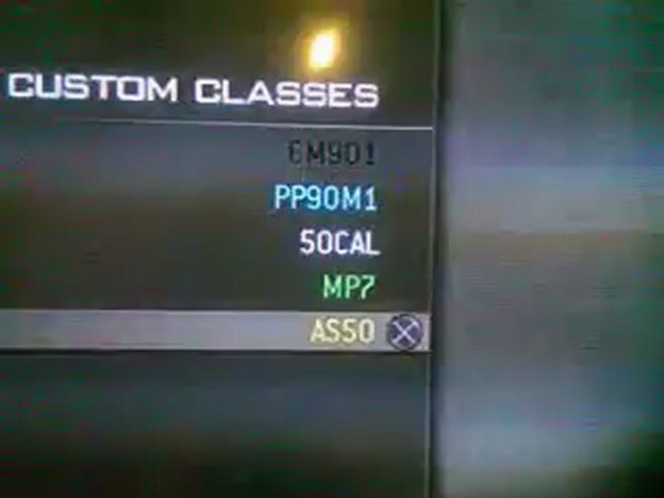 Colour Custom Classes Modern Warfare 3 (PS3)