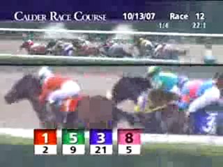 CALDER RACE COURSE, 2007-10-13, Race 12 2da carrera-Record