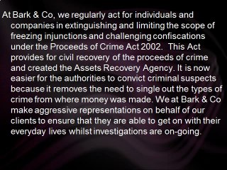 Confiscation & Asset Recovery