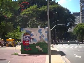 BRESIL- Sao Paulo: Premiere video du centre ville.