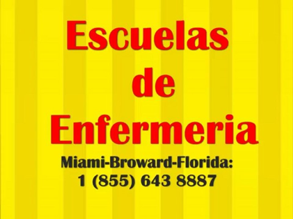 Escuelas de Enfermeria-Cursos de Enfermeria Miami-Florida